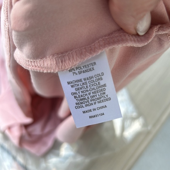 New Directions Intimates Pink Short Sleeve Super Soft PJ Shirt Plus Size 3X - Picture 6 of 6